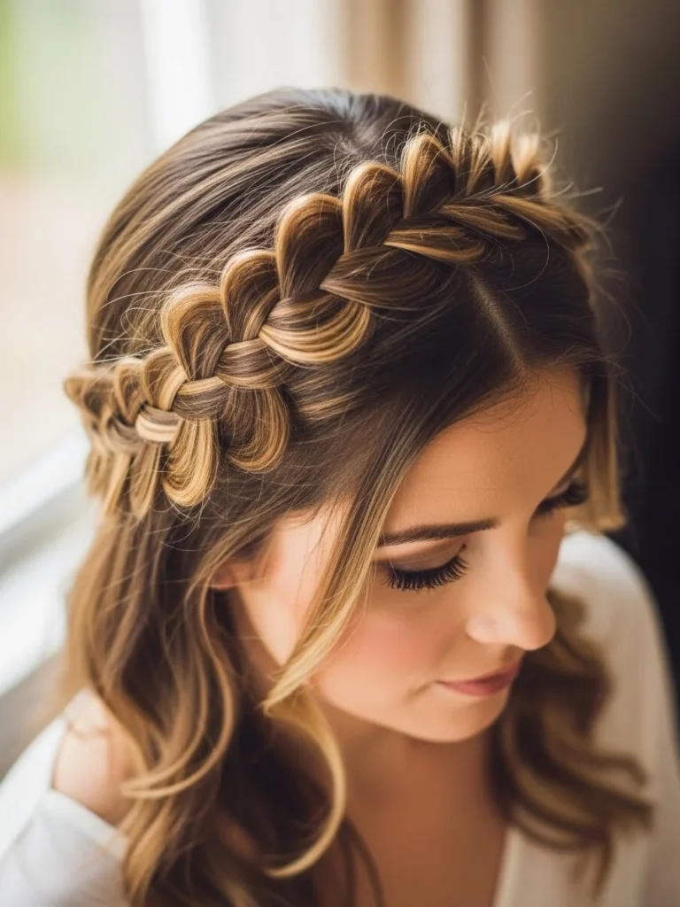 25 Stunning Winter Braid Hairstyles to Keep You Warm & Stylish All Season Long 3 Crown Braid Halo