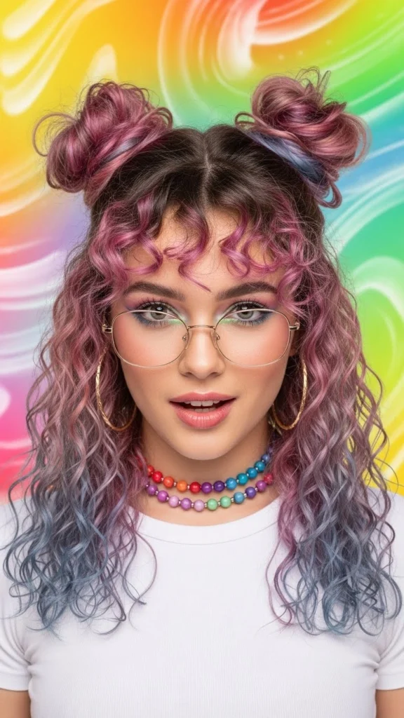 12 Easy Curly Hairstyles You Can Do in 5 Minutes (Step-by-Step Tutorial) 9 Double Bun Space Buns