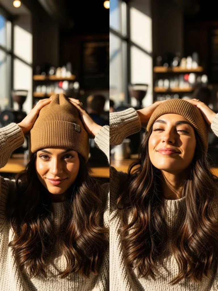 12 Beanie Hairstyles for Women That Are Effortlessly Chic This Season 5 Loose Waves Underneath