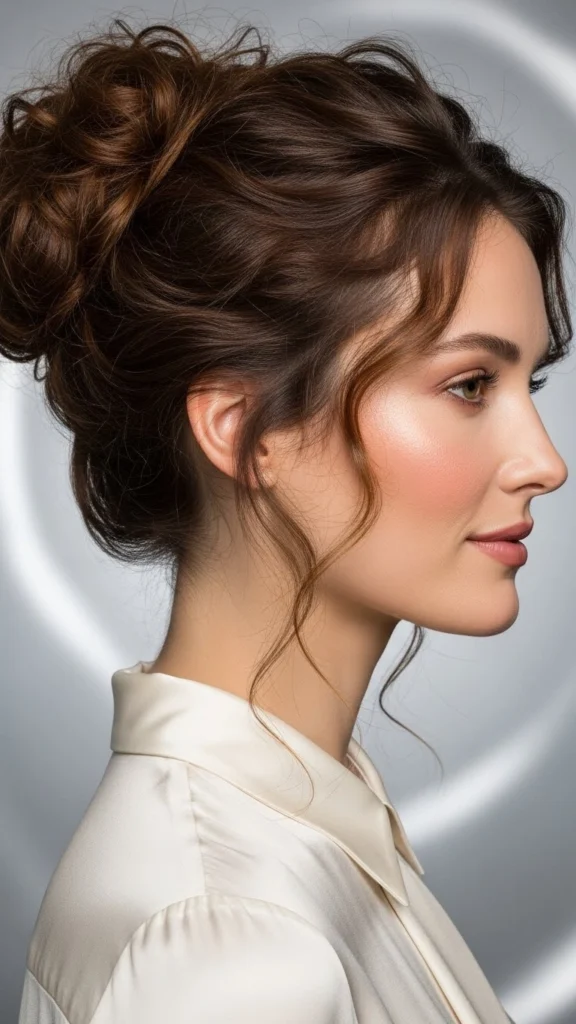 12 Easy Curly Hairstyles You Can Do in 5 Minutes (Step-by-Step Tutorial) 3 Low Messy Bun