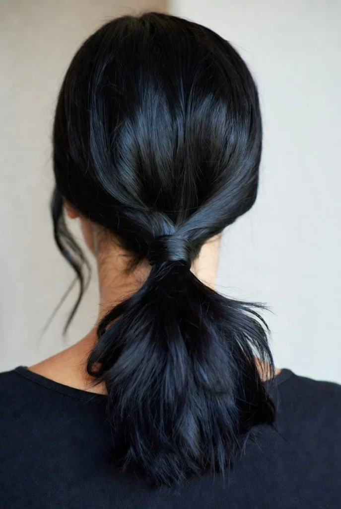 12 Easy Ponytail Hairstyles for Every Occasion 2 Sleek Low Ponytail