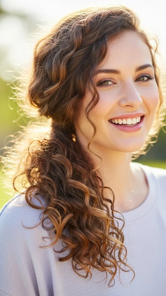 12 Easy Curly Hairstyles You Can Do in 5 Minutes (Step-by-Step Tutorial) 8 Twisted Side Ponytail