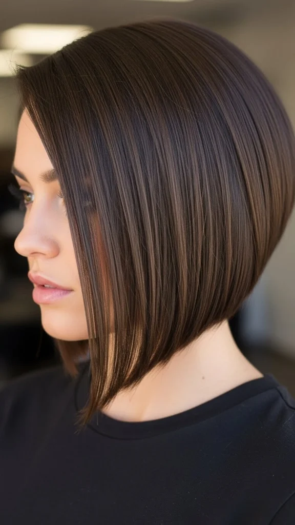 13 Bob Cut Ideas - Modern & Perfect for Every Hair Type 9 Angled Bob Cut Best for Slimming the Face