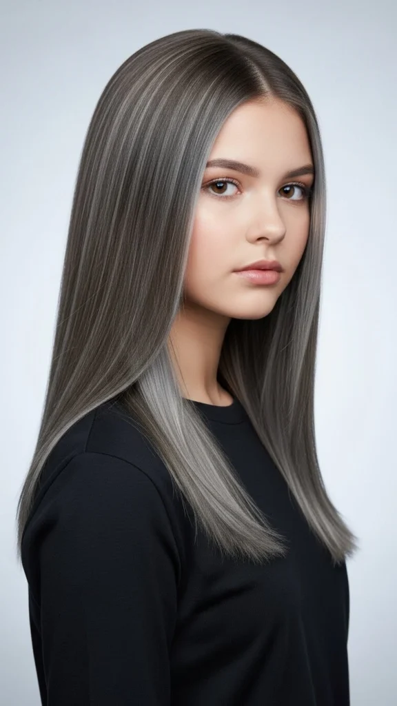 17 Spring Hair Color Ideas 2026 14 Ash Brown with Highlights