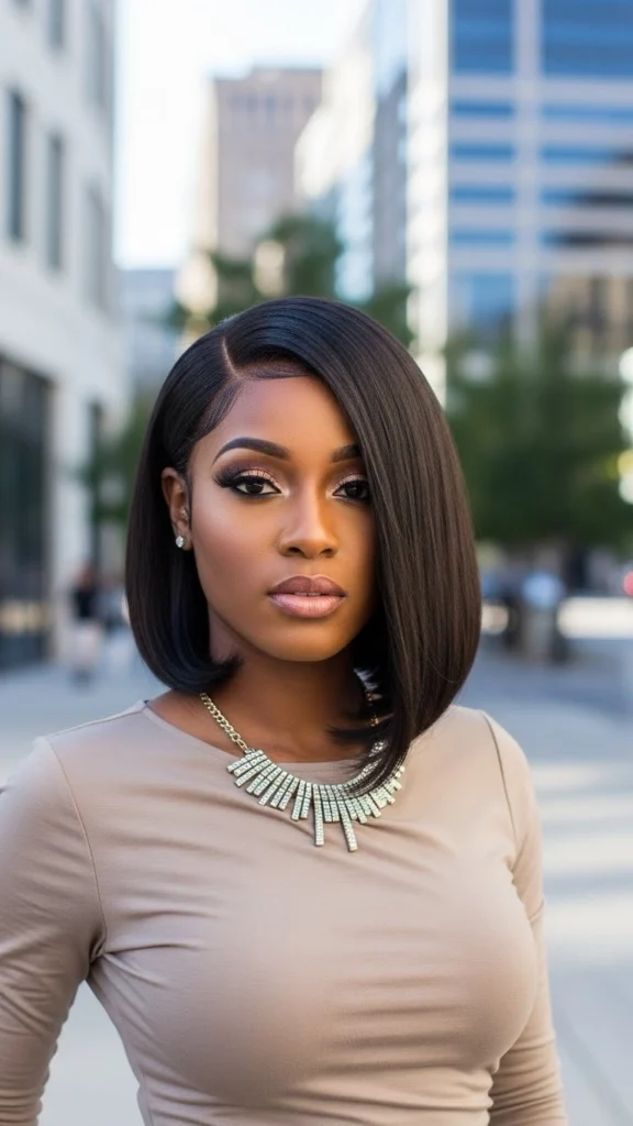 15 Short Bob Hairstyles for Black Women 2026 3 Asymmetrical Bob for Bold Statements