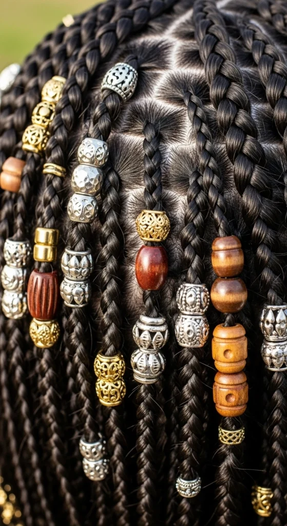 15 Braided Bob Hairstyles That Will Transform Your Look 7 Braid Bobs For Black Hair with Beads