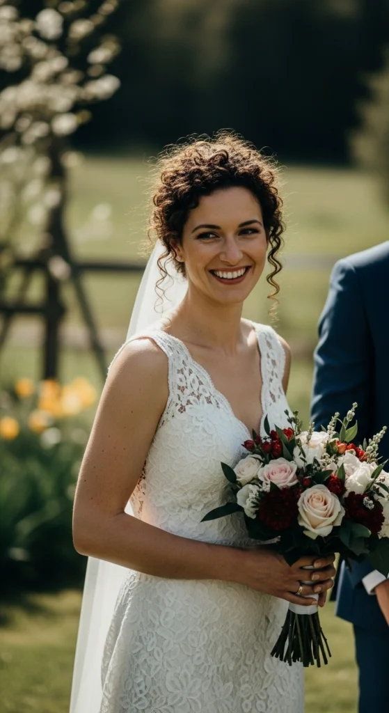 12 Elegant Curly Wedding Hairstyles Perfect for Every Bride 9 Bride Curly Hairstyles with Natural Curls Embraced