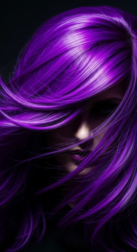 15 Purple Hair Ideas That Will Transform Your Look in 2026 6 Bright Violet Fantasy Color
