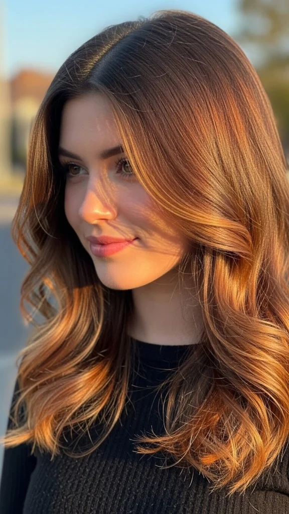 12 Caramel Highlights on Brown Hair- Sun-Kissed Perfection 1 Caramel Highlights Perfect for Brown Hair