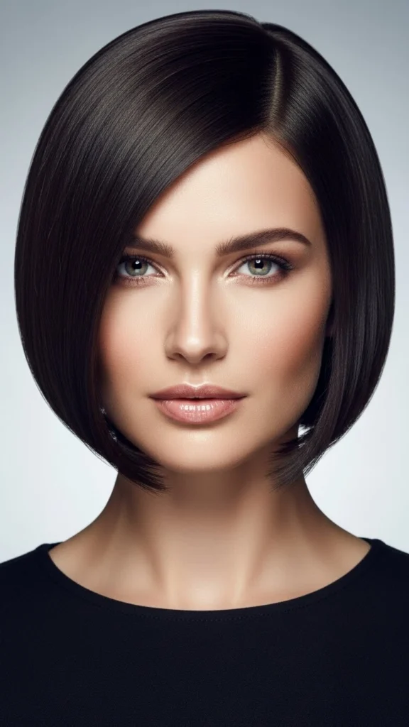 13 Bob Cut Ideas - Modern & Perfect for Every Hair Type 1 Classic Blunt Bob Best for Sleek Straight Hair