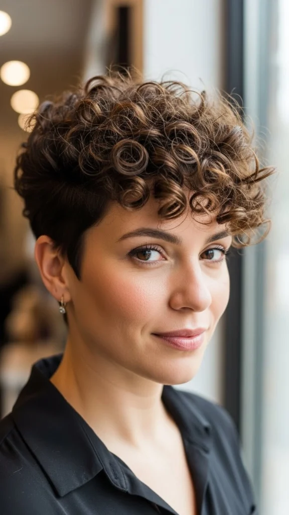 12 Curly Pixie Hair Ideas 2026 1 Classic Tapered Curly Pixie