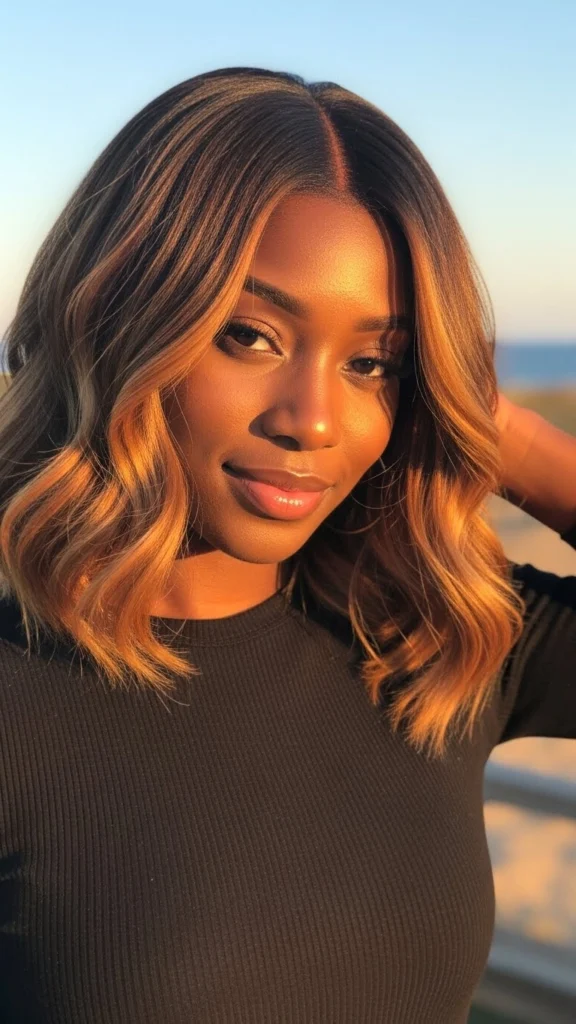 15 Short Bob Hairstyles for Black Women 2026 11 Colored Bob with Highlights