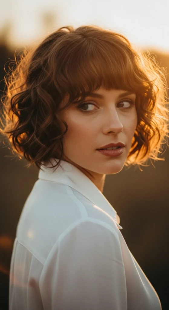 12+ Curly Pixie Haircuts for 2026: Bold, Beautiful & Effortlessly Chic 4 Curly Pixie with Side Swept Bangs