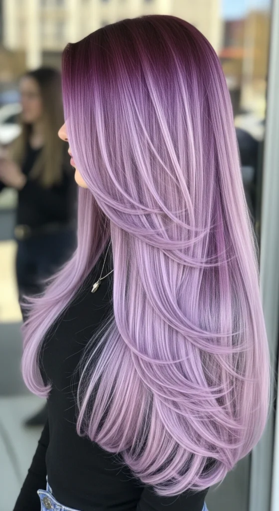 15 Purple Hair Ideas That Will Transform Your Look in 2026 10 Deep Purple Roots with Lighter Ends