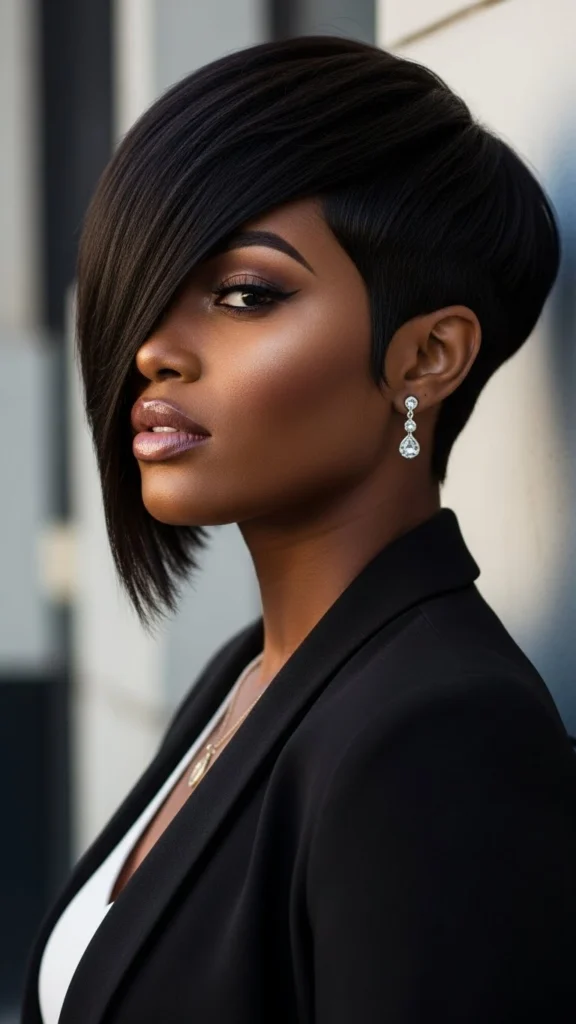 15 Short Bob Hairstyles for Black Women 2026 12 Inverted Bob for Modern Edge