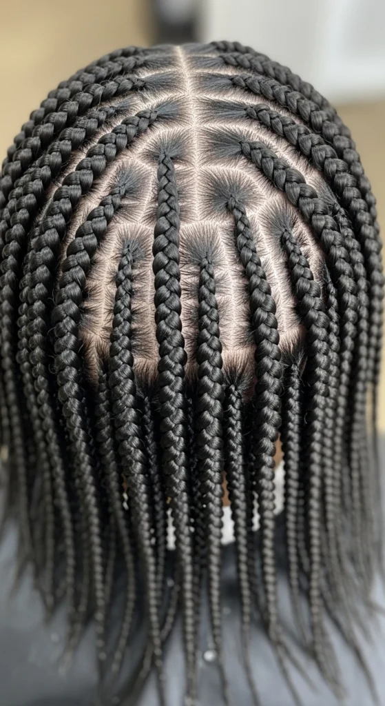 15 Braided Bob Hairstyles That Will Transform Your Look 4 Knotless Bob Braids