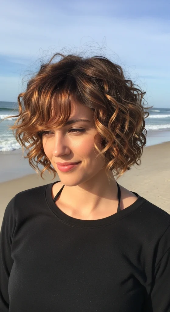 12+ Curly Pixie Haircuts for 2026: Bold, Beautiful & Effortlessly Chic 11 Layered Curly Pixie with Highlights