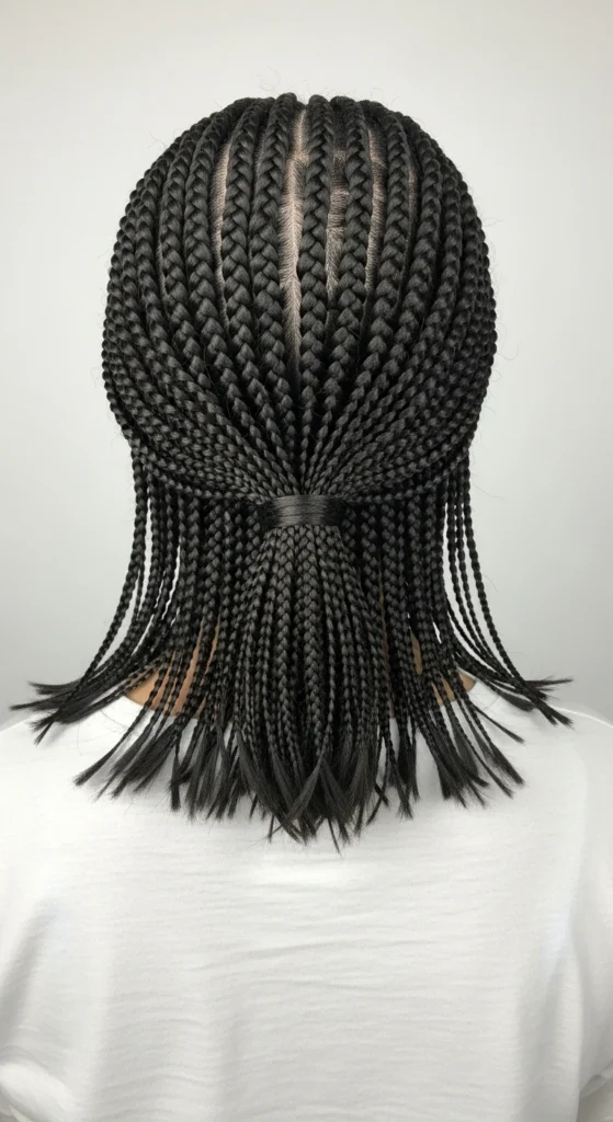 15 Braided Bob Hairstyles That Will Transform Your Look 14 Long Braided Bob Lob Style 4