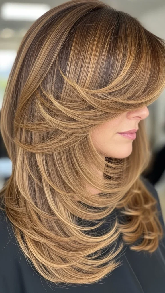15 Gorgeous Haircuts for Thin Long Hair That Add Volume & Movement 11 Long Haircut with Swoopy Side Bangs