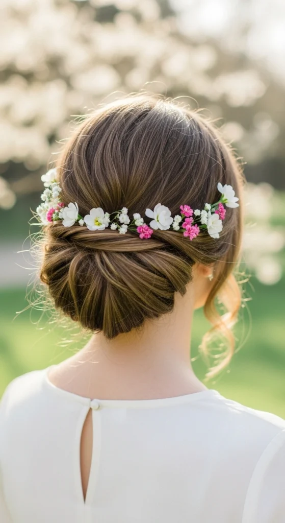 15 Short Prom Hairstyles ideas With a Modern Twist 8 Messy Low Bun for Bobs