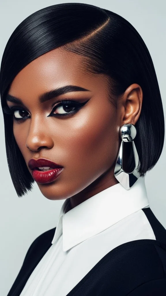 15 Short Bob Hairstyles for Black Women 2026 15 Micro Bob Above Chin Length