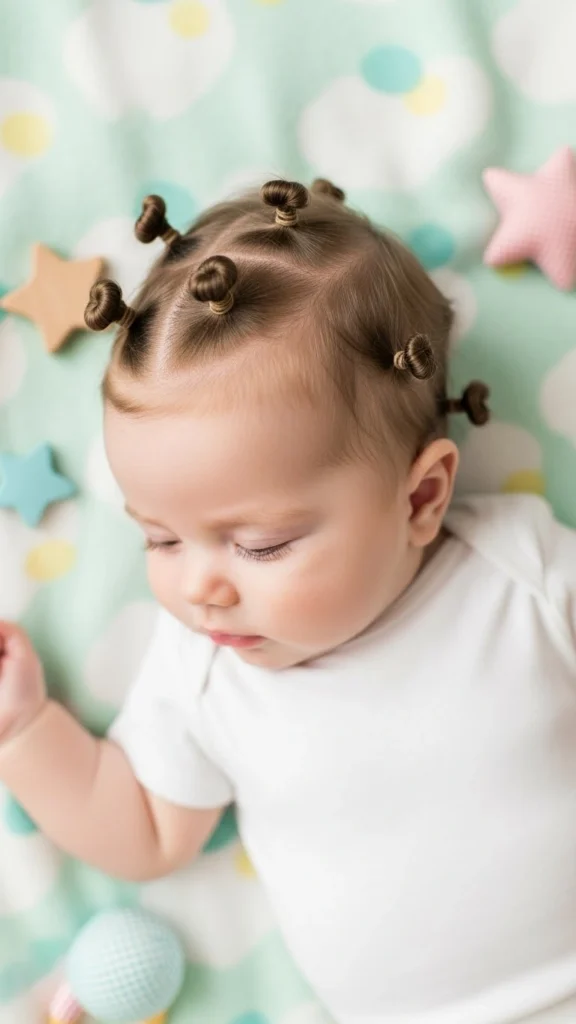 15 Baby Kaylee Hairstyles - Adorable Ideas for Your Little One 5 Multiple Mini Buns
