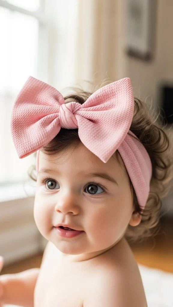 15 Baby Kaylee Hairstyles - Adorable Ideas for Your Little One 6 Natural and Free with Bow Accessory