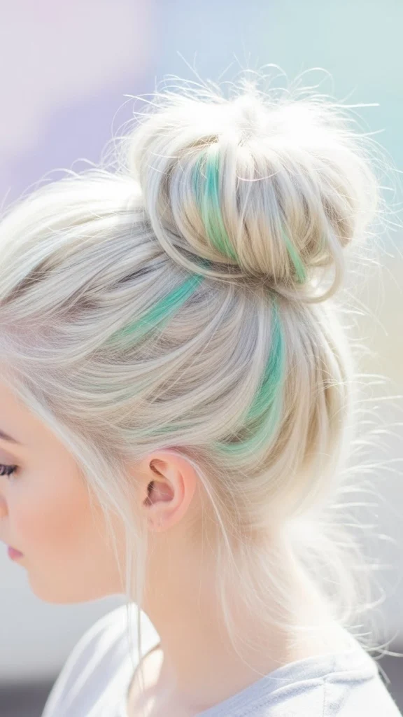 12 Peekaboo Hair Color Ideas 6 Platinum Blonde Contrast