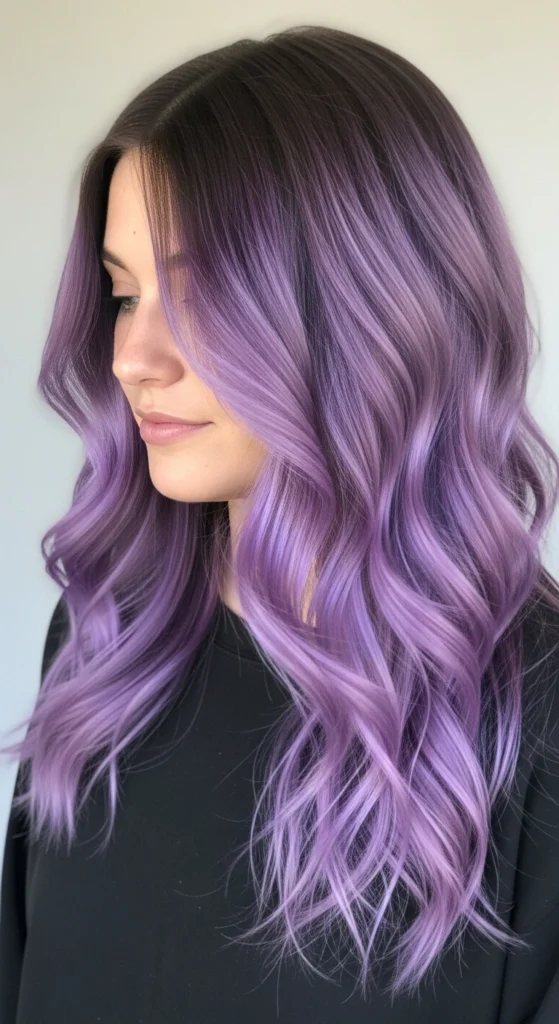 15 Purple Hair Ideas That Will Transform Your Look in 2026 7 Purple Balayage for Natural Dimension