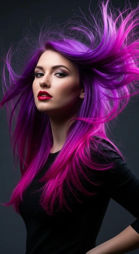 15 Purple Hair Ideas That Will Transform Your Look in 2026 11 Purple and Pink Fusion