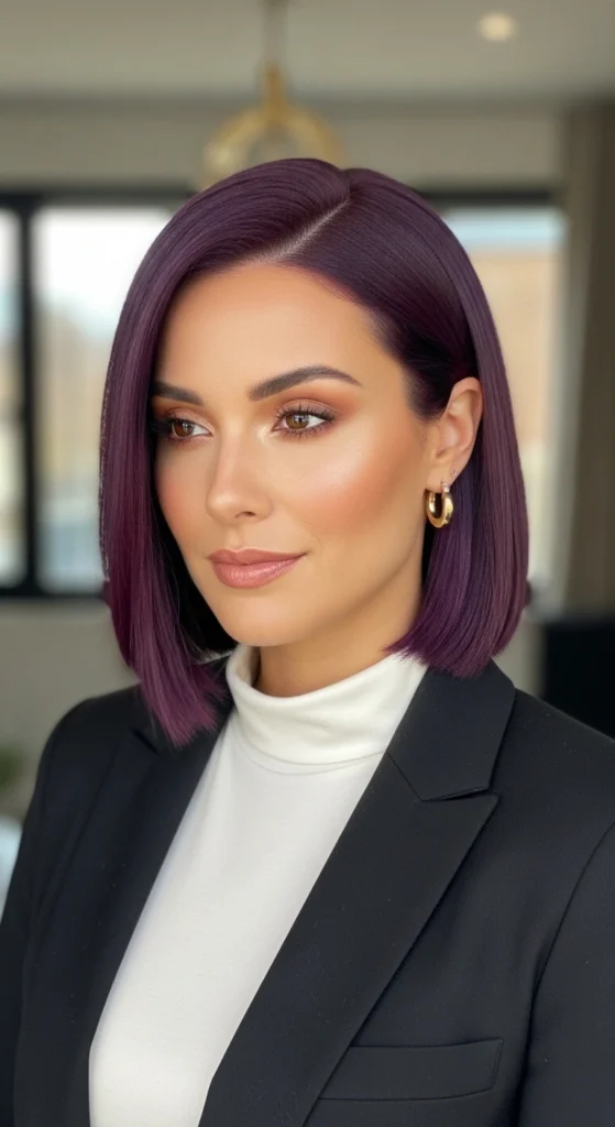 15 Purple Hair Ideas That Will Transform Your Look in 2026 5 Rich Plum for Brunettes