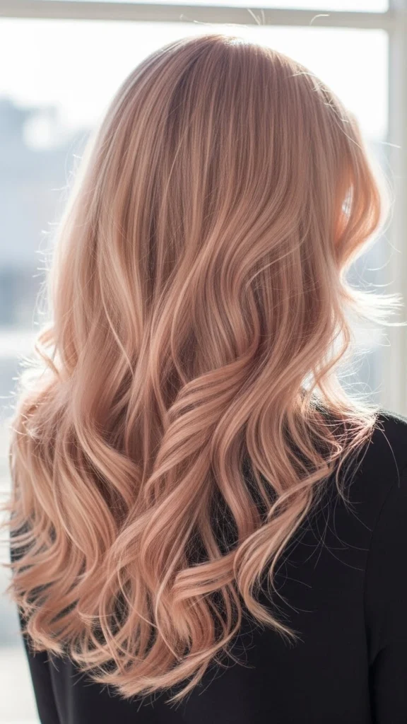 17 Spring Hair Color Ideas 2026 7 Rose Gold Blonde