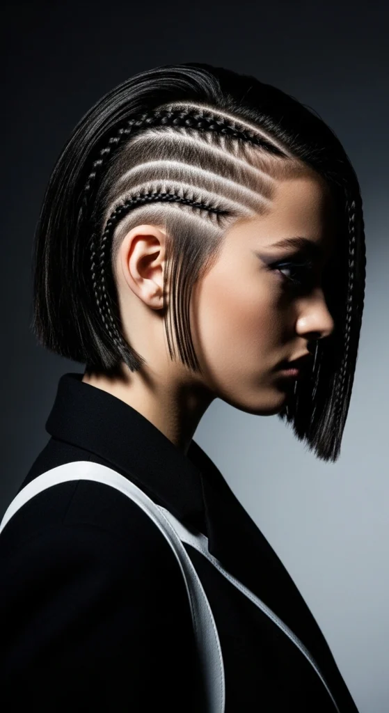 15 Braided Bob Hairstyles That Will Transform Your Look 10 Short Braids Styles with Shaved Sides