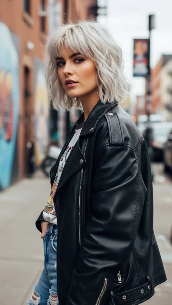 12 Wavy Wolf Cut with Bangs: Stunning Styles to Try in 2026 3 Short Wavy Wolf Cut with Micro Bangs