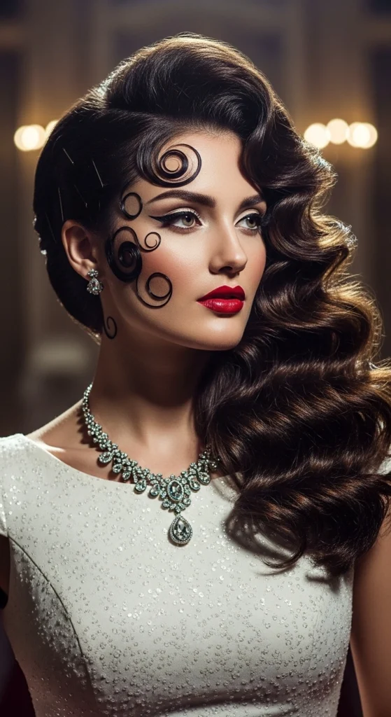 12 Effortless Curly Half Up Half Down Hairstyles for Every Occasion 9 Side Swept Half Up Style