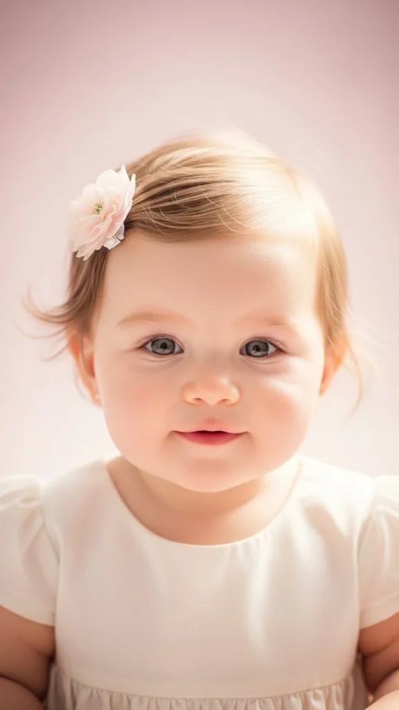 15 Baby Kaylee Hairstyles - Adorable Ideas for Your Little One 4 Side Swept with Clip