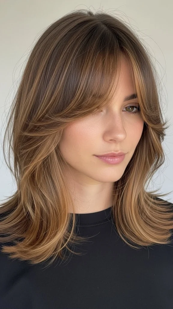 12 Caramel Highlights on Brown Hair- Sun-Kissed Perfection 12 Soft Caramel Highlights for a Natural Look