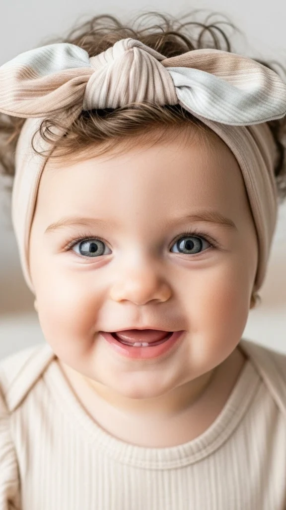 15 Baby Kaylee Hairstyles - Adorable Ideas for Your Little One 3 Soft Headband Curls