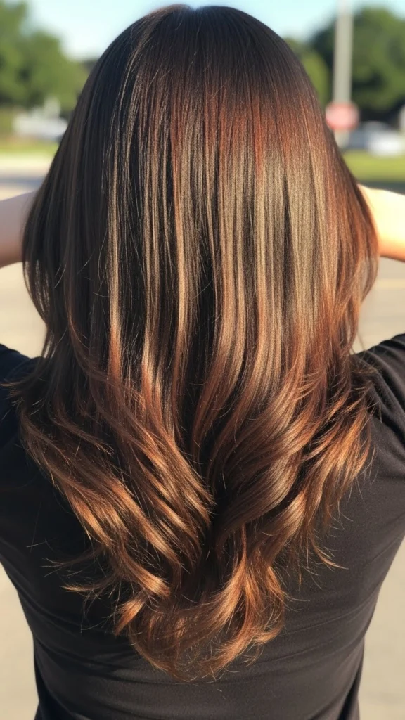 15 Gorgeous Haircuts for Thin Long Hair That Add Volume & Movement 3 Soft V Cut with Layers