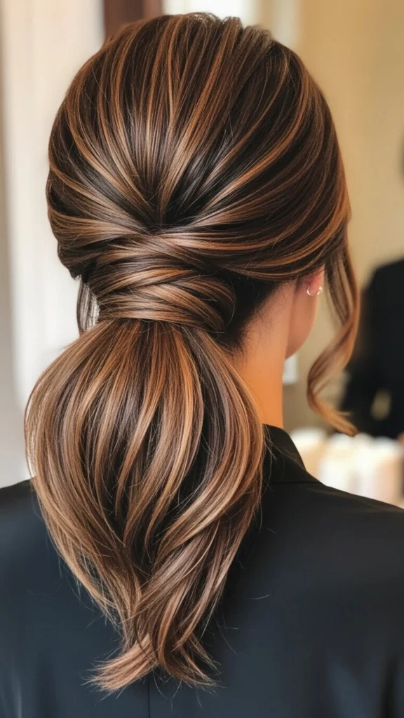 15 Romantic Valentine's Day Hairstyles That'll Make Hearts Skip a Beat 11 Textured Low Ponytail with Volume