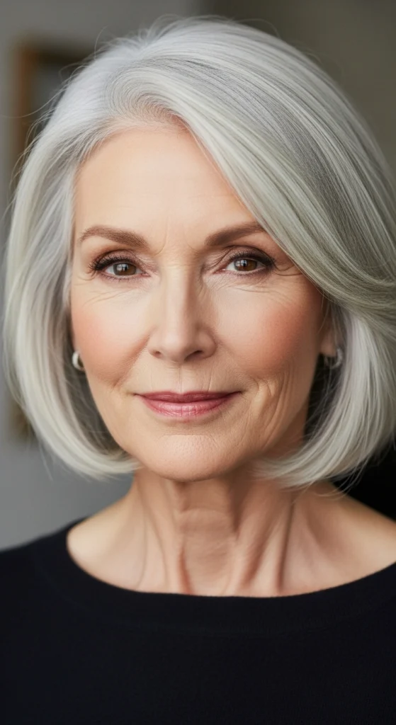 15 Stunning Haircuts for Women Over 70 That Are Easy to Style 4 The Classic Bob