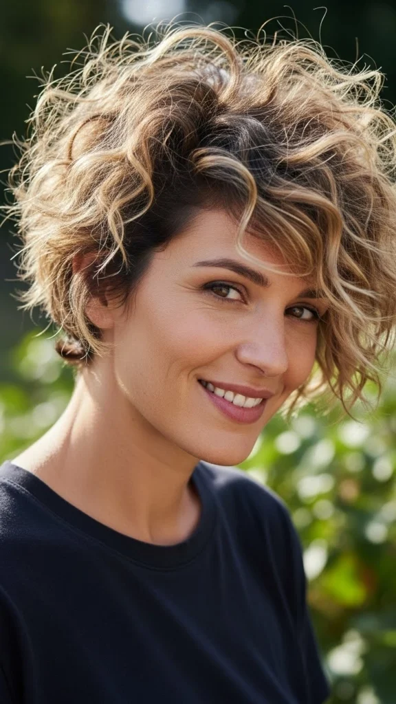 12 Curly Pixie Hair Ideas 2026 6 The Messy Textured Curly Pixie