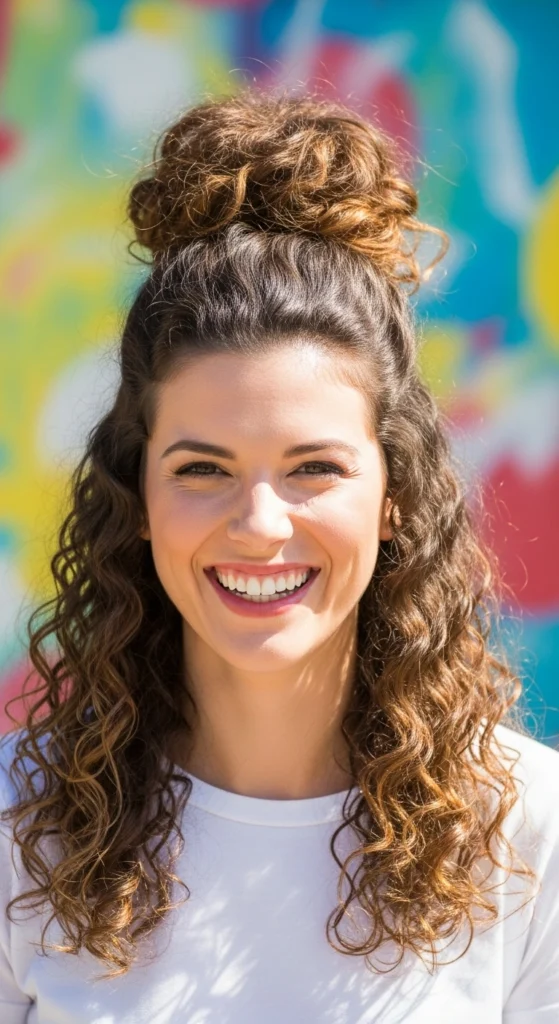 12 Curly Updo Hairstyles That Are Perfect for Bad Hair Days 3 The Pineapple Updo