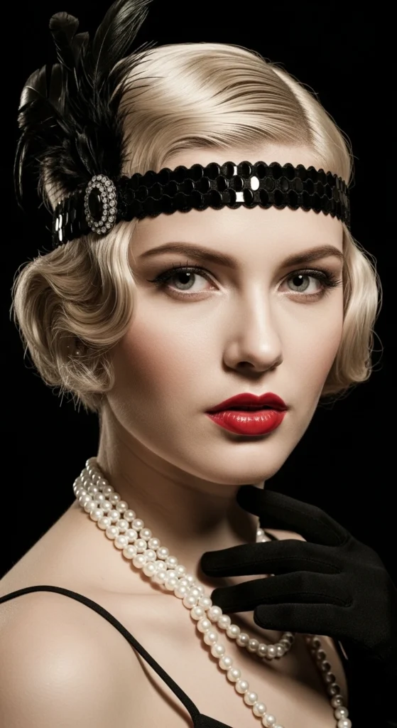 15 Short Prom Hairstyles ideas With a Modern Twist 7 Vintage Finger Waves