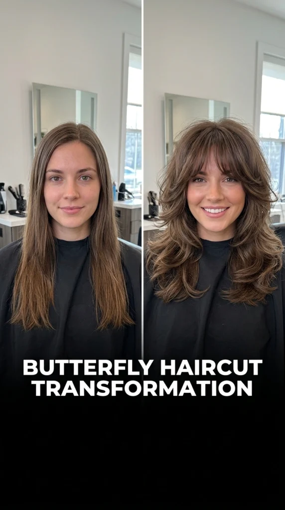 Butterfly Haircut With Bangs: The Dreamy, Voluminous Look You Need to Try 5 Butterfly haircut transformation 202604100844