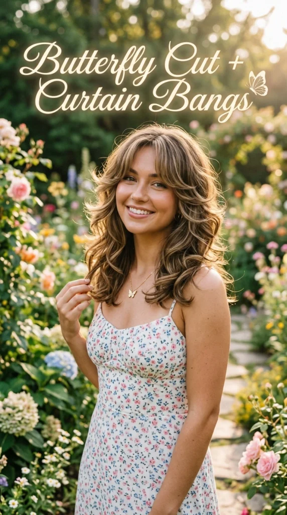 15 Chic Medium Butterfly Haircut Ideas for Effortless Style 3 Butterfly haircut with 202604111642