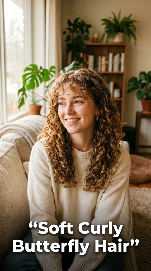 17 Butterfly Haircuts for Curly Hair - Book an Appointment Instantly 8 Curly butterfly haircut 202604101033 5