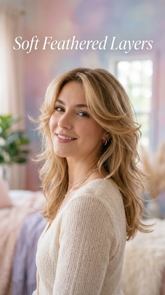 15 Chic Medium Butterfly Haircut Ideas for Effortless Style 7 Feathered butterfly haircut 202604111642
