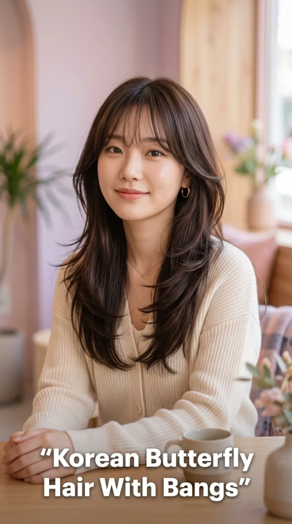 Butterfly Haircut With Bangs: The Dreamy, Voluminous Look You Need to Try 9 Korean butterfly haircut 202604100844