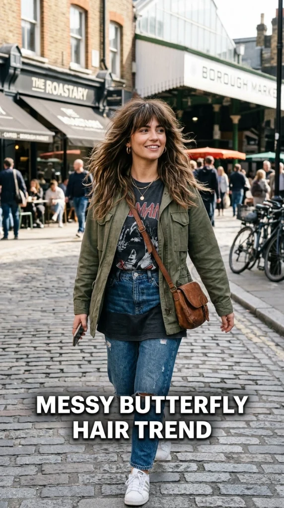 Butterfly Haircut With Bangs: The Dreamy, Voluminous Look You Need to Try 11 Messy butterfly haircut 202604100844